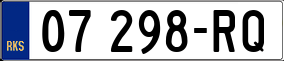 Trailer License Plate